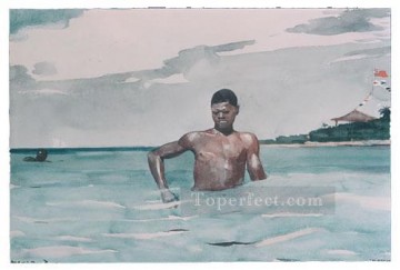 ウィンスロー・ホーマー Painting - 海水浴者 リアリズム海洋画家 ウィンスロー・ホーマー